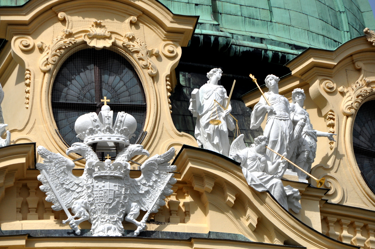  |Detail der barocken Fassadenschmucks 
